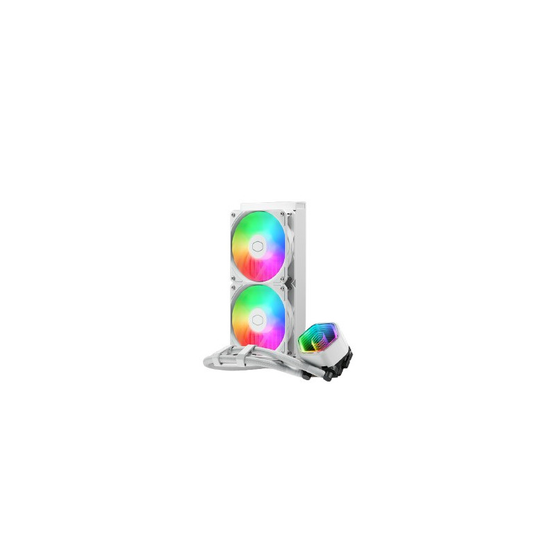 Cooler Master MasterLiquid 240 Core II White Suoritin Nestejäähdytyspakkaus 12 cm Valkoinen