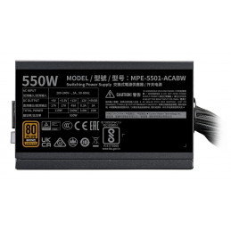 Cooler Master MWE Bronze 550 V3 230V virtalähdeyksikkö 550 W 24-pin ATX ATX musta