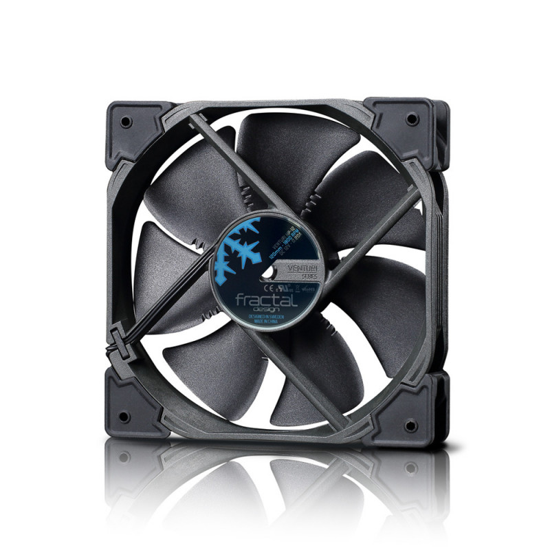 Fractal Design Venturi HP-12 PWM Tietokonekotelo Tuuletin 12 cm musta, Harmaa