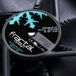 Fractal Design Venturi HP-12 PWM Tietokonekotelo Tuuletin 12 cm musta, Harmaa