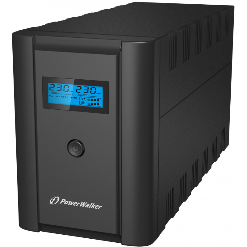 PowerWalker VI 2200 SHL Schuko UPS-virtalähde Linjainteraktiivinen 2,2 kVA 1200 W 4 AC-pistorasia(a)
