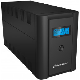 PowerWalker VI 2200 SHL Schuko UPS-virtalähde Linjainteraktiivinen 2,2 kVA 1200 W 4 AC-pistorasia(a)