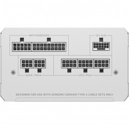 Corsair RMe Series RM850e virtalähdeyksikkö 850 W 20+4 pin ATX ATX Valkoinen