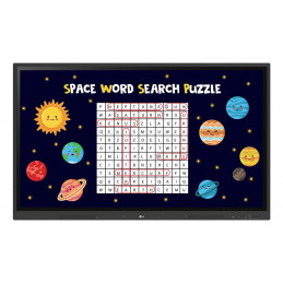 LG CreateBoard Interaktiivinen valkotaulu 165,1 cm (65") 3840 x 2160 pikseliä Kosketusnäyttö musta USB RF-langaton