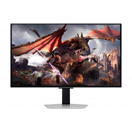 Samsung G80SD tietokoneen litteä näyttö 81,3 cm (32") 3840 x 2160 pikseliä 4K Ultra HD OLED Hopea