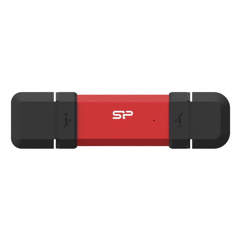Silicon Power DS72 USB-muisti 500 GB USB Type-A   USB Type-C 3.2 Gen 2 (3.1 Gen 2) Punainen