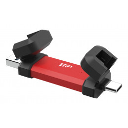 Silicon Power DS72 USB-muisti 500 GB USB Type-A   USB Type-C 3.2 Gen 2 (3.1 Gen 2) Punainen