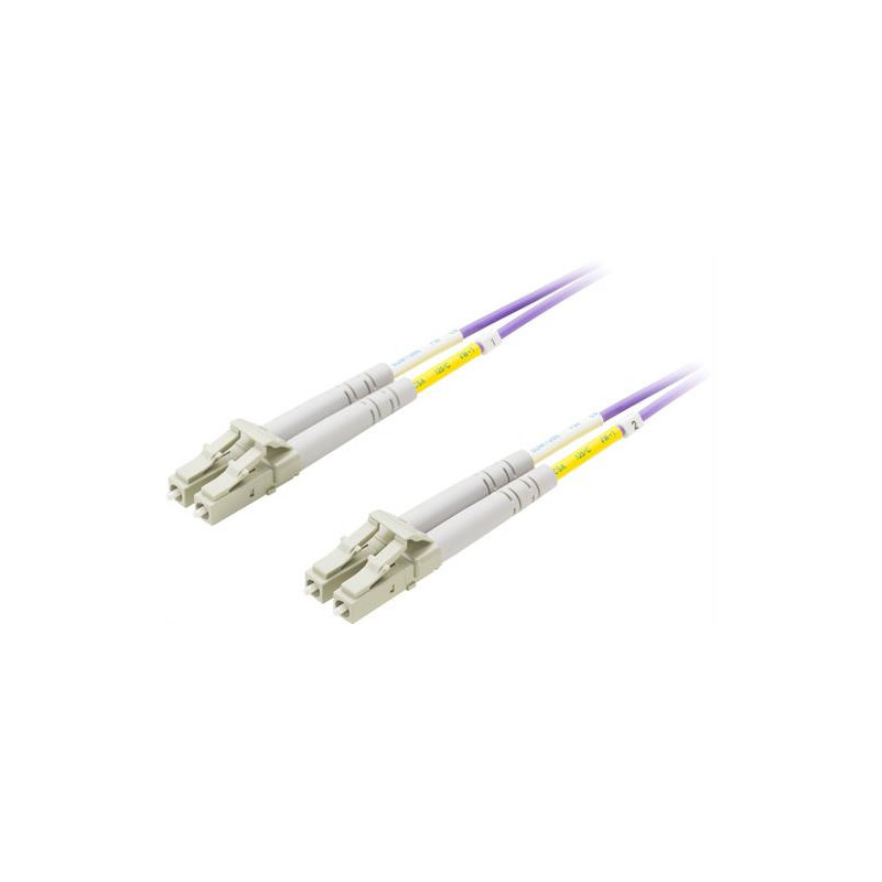 Deltaco LCLC-701 InfiniBand- ja kuituoptiikkakaapeli 1 m 2x LC Violetti