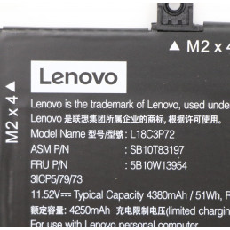 Lenovo 5B10W13954 kannettavan tietokoneen varaosa Akku