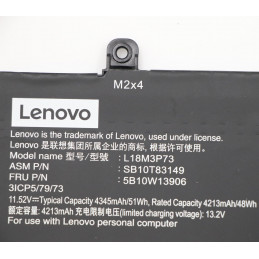 Lenovo 5B10W13906 kannettavan tietokoneen varaosa Akku
