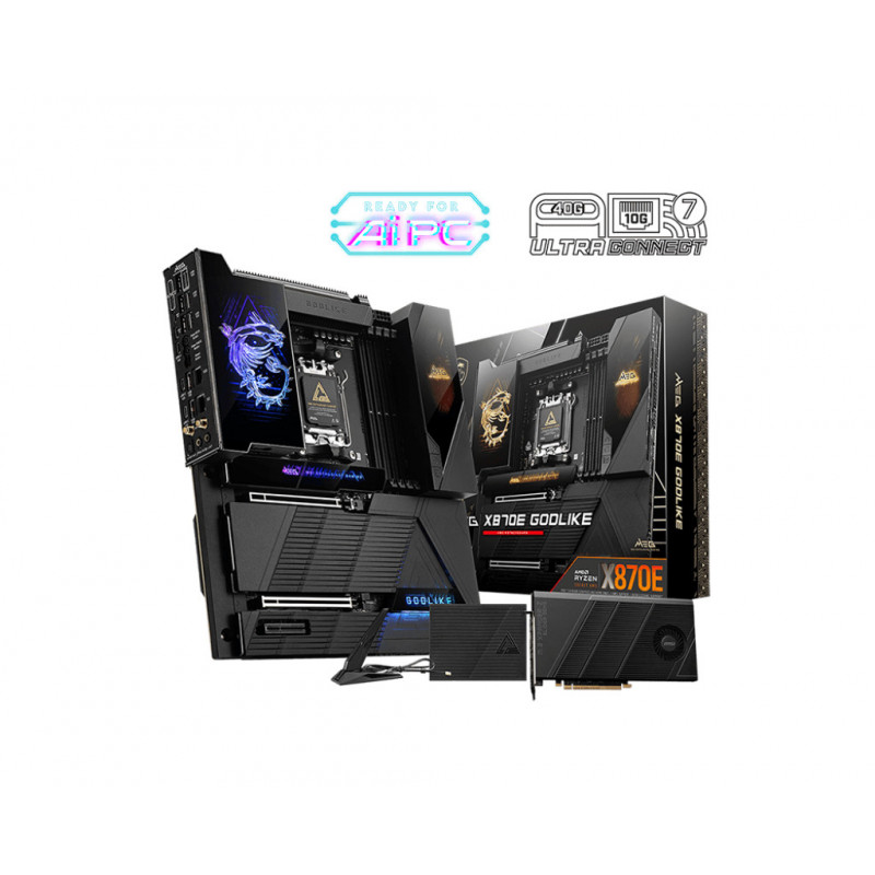 MSI MEG X870E GODLIKE emolevy AMD X870E Pistoke AM5 Laajennettu ATX
