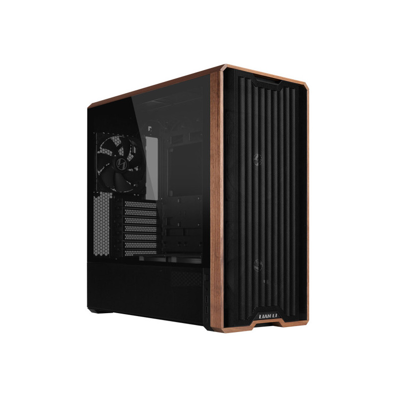 Lian Li Lancool LAN217X tietokonekotelo Midi Tower musta, Puu