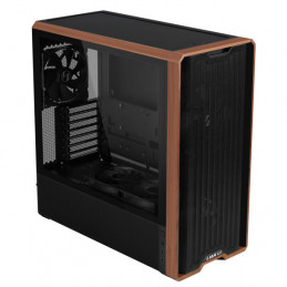 Lian Li Lancool LAN217X tietokonekotelo Midi Tower musta, Puu