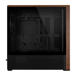 Lian Li Lancool LAN217X tietokonekotelo Midi Tower musta, Puu