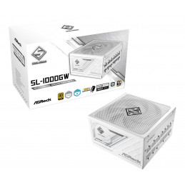Asrock SL-1000GW Steel Legend virtalähdeyksikkö 1000 W 20+4 pin ATX ATX Valkoinen