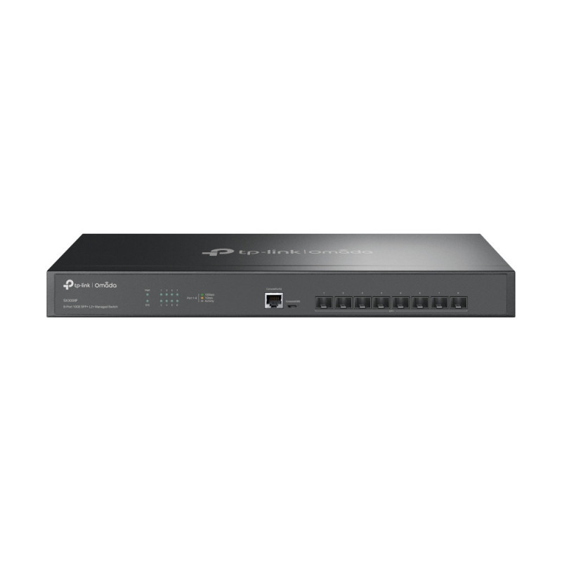 TP-Link Omada SX3008F verkkokytkin Hallittu L2 L3 musta