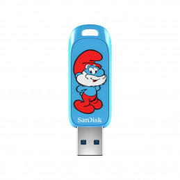 SanDisk Smurfs USB-muisti 128 GB USB A-tyyppi 3.2 Gen 1 (3.1 Gen 1) Sininen