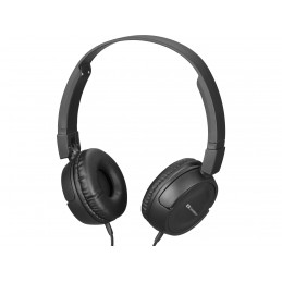 Sandberg Saver MiniJack HeadPhoneTravel Kuulokkeet Langallinen Pääpanta Matkailu musta
