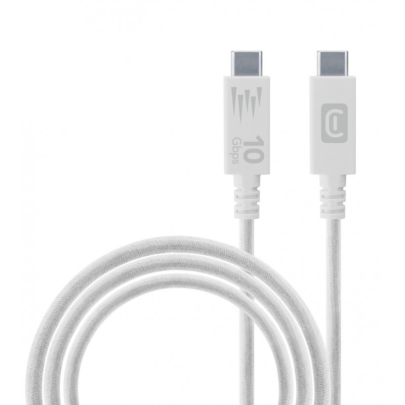 Cellularline 8018080477218 USB-kaapeli USB 3.2 Gen 1 (3.1 Gen 1) 1,5 m USB C Valkoinen