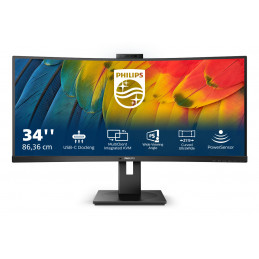 Philips 5000 series 34B1U5600CH 23 LED display 86,4 cm (34") 3440 x 1440 pikseliä Wide Quad HD LCD musta