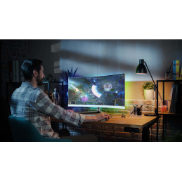 Philips 34M2C5501A 00 tietokoneen litteä näyttö 86,4 cm (34") 3440 x 1440 pikseliä Wide Quad HD LCD Valkoinen