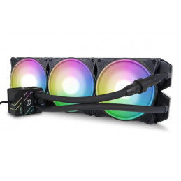 Alphacool Pro Aurora 420 CPU AIO Suoritin Nestejäähdytyspakkaus 14 cm musta, Valkoinen