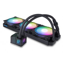 Alphacool Pro Aurora 420 CPU AIO Suoritin Nestejäähdytyspakkaus 14 cm musta, Valkoinen