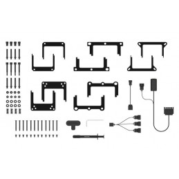 Alphacool Pro Aurora 420 CPU AIO Suoritin Nestejäähdytyspakkaus 14 cm musta, Valkoinen