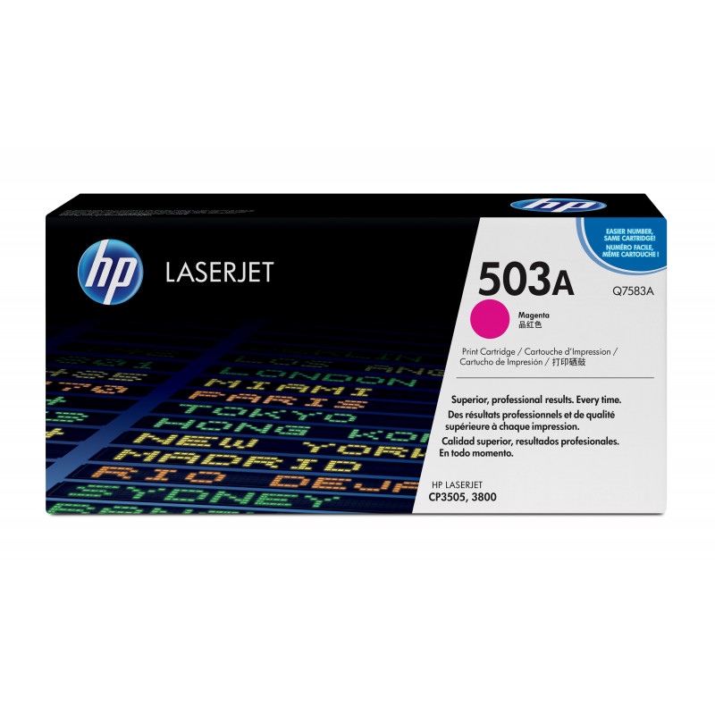 HP 503A Magenta Original LaserJet Toner Cartridge värikasetti 1 kpl Alkuperäinen