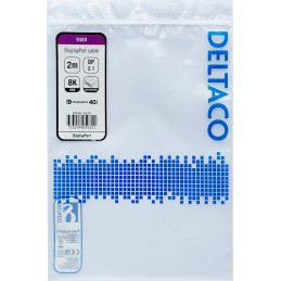 Deltaco DP40-1020 DisplayPort-kaapeli 2 m musta