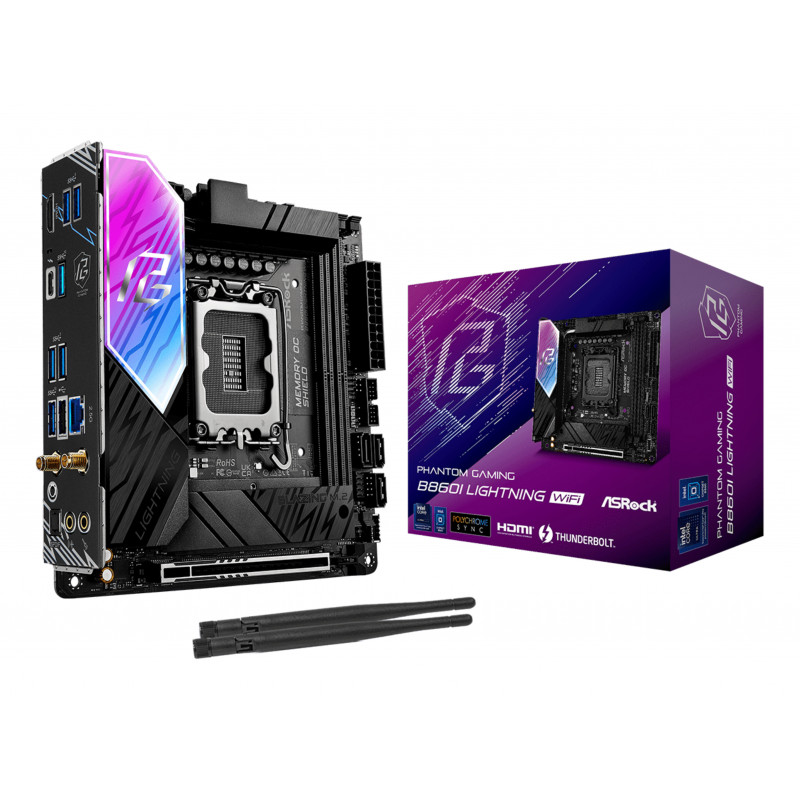 Asrock B860I Lightning WiFi Intel B860 LGA 1851 (Socket V1) Mini ITX