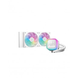 DeepCool LP240 Tietokonekotelo, Suoritin All-in-one-nesteenjäähdytin 12 cm Valkoinen 1 kpl