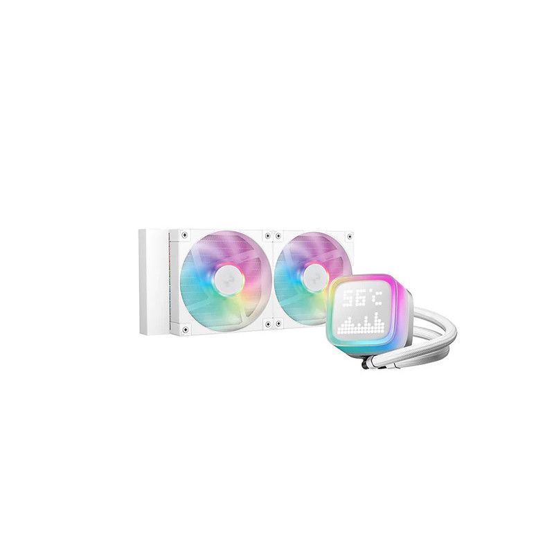 DeepCool LP240 Tietokonekotelo, Suoritin All-in-one-nesteenjäähdytin 12 cm Valkoinen 1 kpl