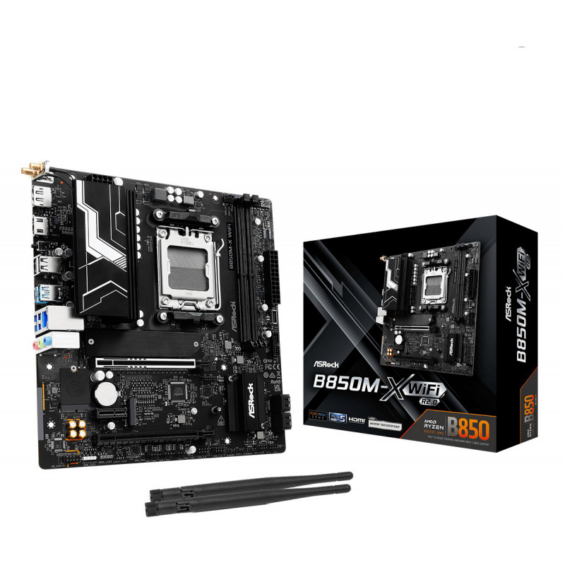 Asrock B850M-X WiFi R2.0 AMD B850 Pistoke AM5 mikro ATX