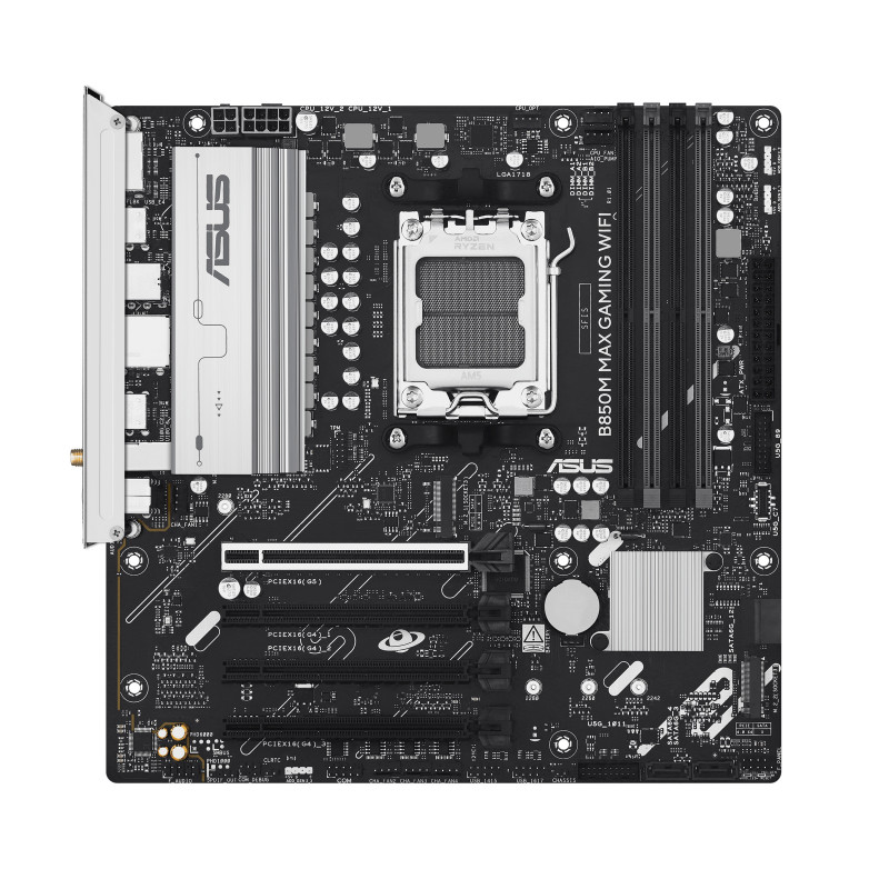 ASUS B850M MAX GAMING WIFI AMD B850 Pistoke AM5 mikro ATX
