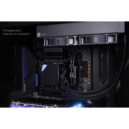 Alphacool Core Ocean T38 AIO 280mm Suoritin All-in-one-nesteenjäähdytin 14 cm musta 1 kpl