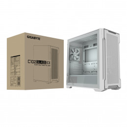 GIGABYTE C102 GLASS Midi Tower Valkoinen