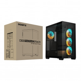 GIGABYTE C500 PANORAMIC STEALTH Midi Tower musta