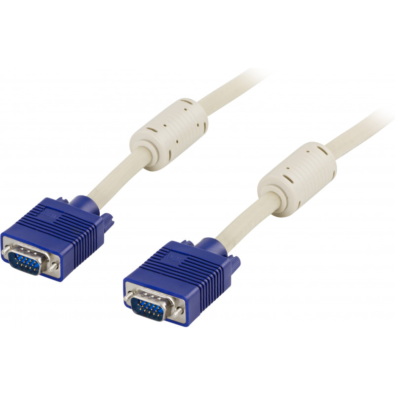 Deltaco Monitor cable RGB HD15ma-15ma 1m
