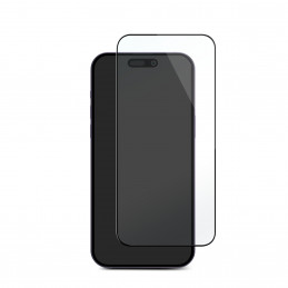 Deltaco Näytönsuoja iPhone 15 Prolle, karkaistua lasia, 2.5D, kovuusaste 9H, oleofobinen