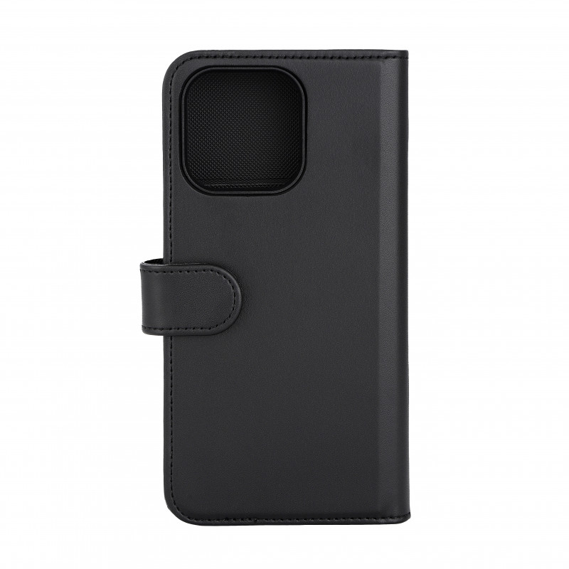 Deltaco Lompakkokotelo iPhone 15 Pro Maxille, 2-osainen, irrotettava magneettikuori, musta