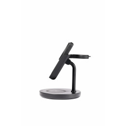 Deltaco 3-in-1 magneettinen langaton laturi, iPhone Apple Watch nappikuulokkeet