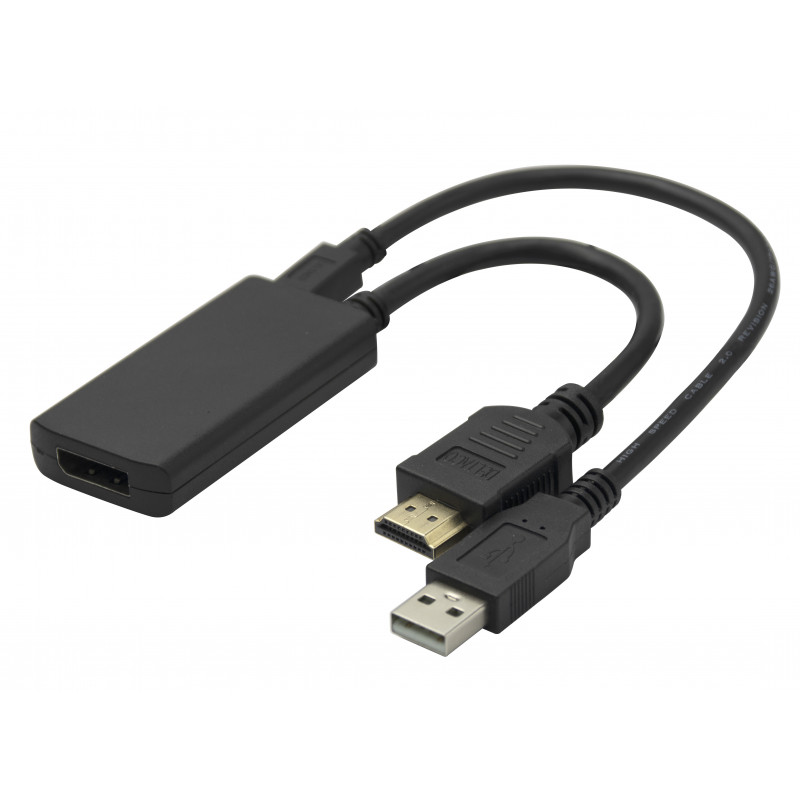 Deltaco HDMI - DisplayPort adapter, 4K 60Hz