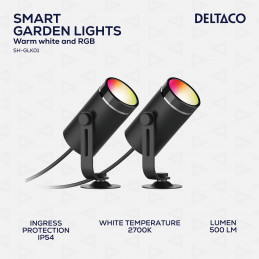 Deltaco Gardenlight Kit,2pcs