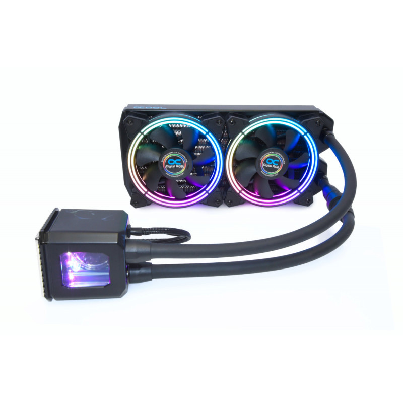 Alphacool Eisbaer Aurora 240 Suoritin All-in-one-nesteenjäähdytin 12 cm musta 1 kpl