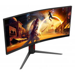 AOC G4 CU34G4 tietokoneen litteä näyttö 86,4 cm (34") 3440 x 1440 pikseliä Wide Quad HD LED musta, Punainen