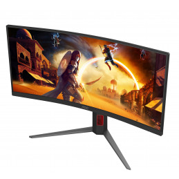 AOC G4 CU34G4 tietokoneen litteä näyttö 86,4 cm (34") 3440 x 1440 pikseliä Wide Quad HD LED musta, Punainen