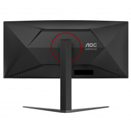 AOC G4 CU34G4 tietokoneen litteä näyttö 86,4 cm (34") 3440 x 1440 pikseliä Wide Quad HD LED musta, Punainen