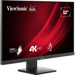 Viewsonic VG3208-4K tietokoneen litteä näyttö 81,3 cm (32") 3840 x 2160 pikseliä 4K Ultra HD LED musta
