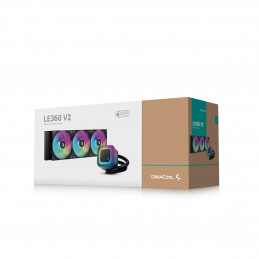 DeepCool LE360 V2 Suoritin All-in-one-nesteenjäähdytin 12 cm musta 1 kpl
